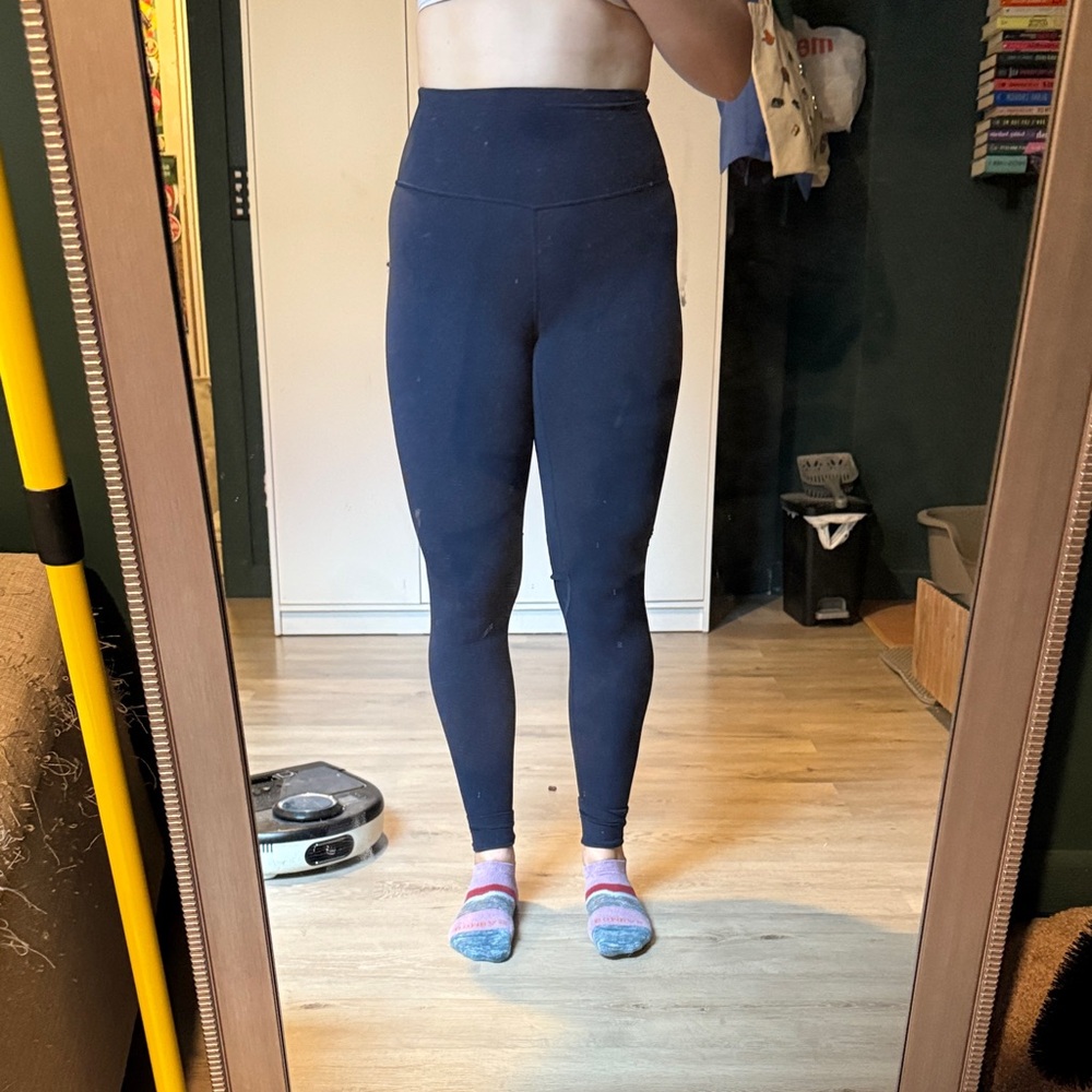 Lululemon High-Waisted Navy Leggings